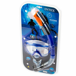 Taucherbrille mit Schnorchel Intex Aqua Sport Swim